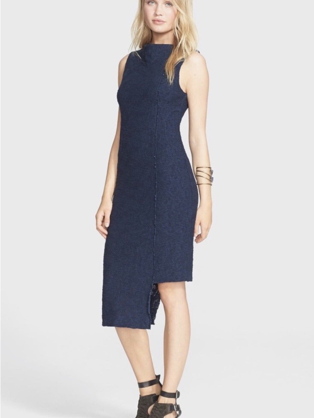 NWT Free People Cora Jacquard Midi Dress